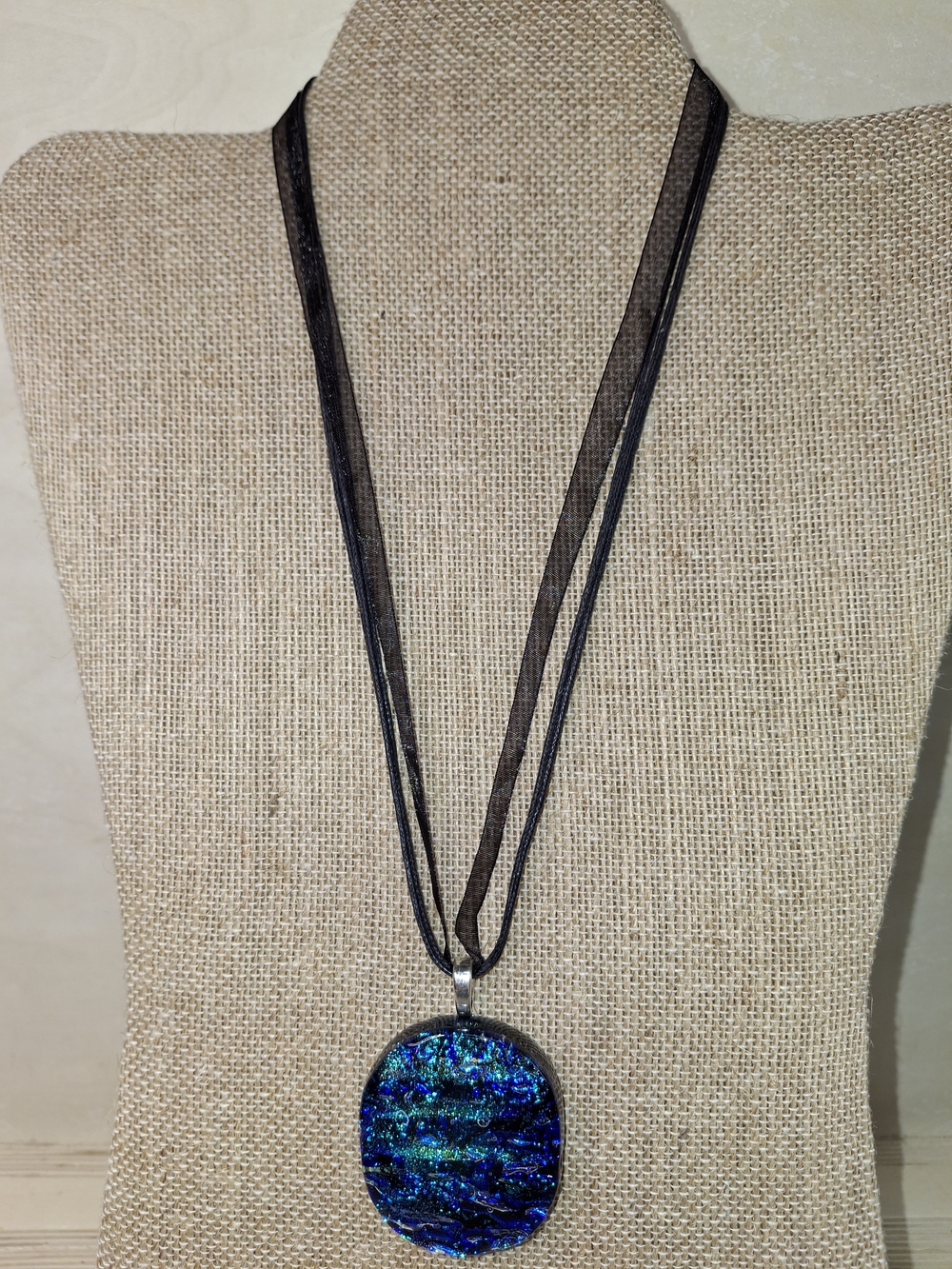 Blue & Green Pendant Necklace